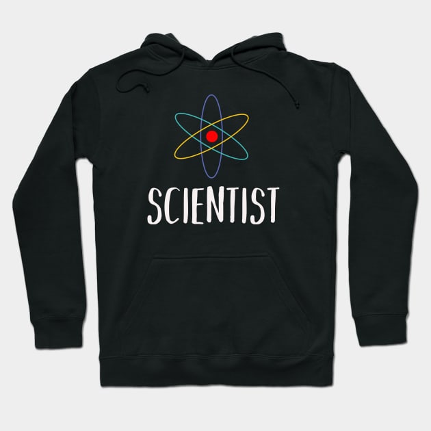 scientist typography with drawing Hoodie by teemarket